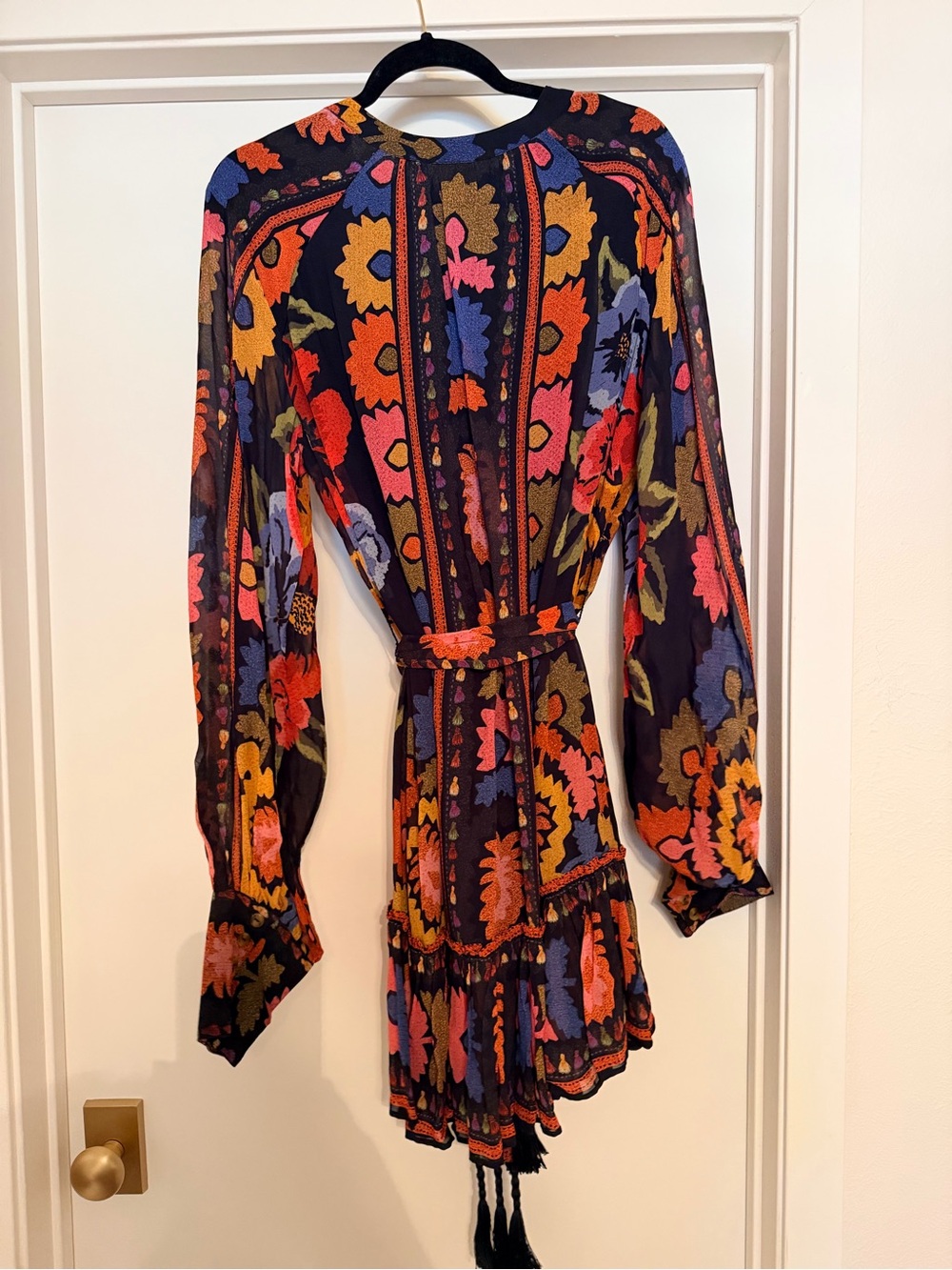 FARM Rio Flowers Tapestry Mini Dress – XL - Picture 2 of 3